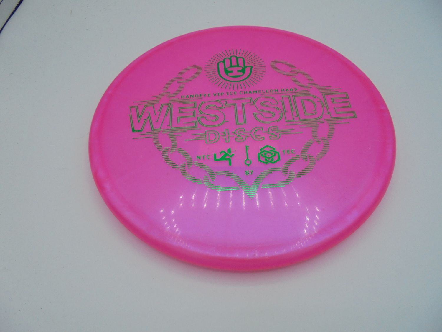 Westside Discs VIP Glimmer Harp Pink HES Stamp 177g -SS