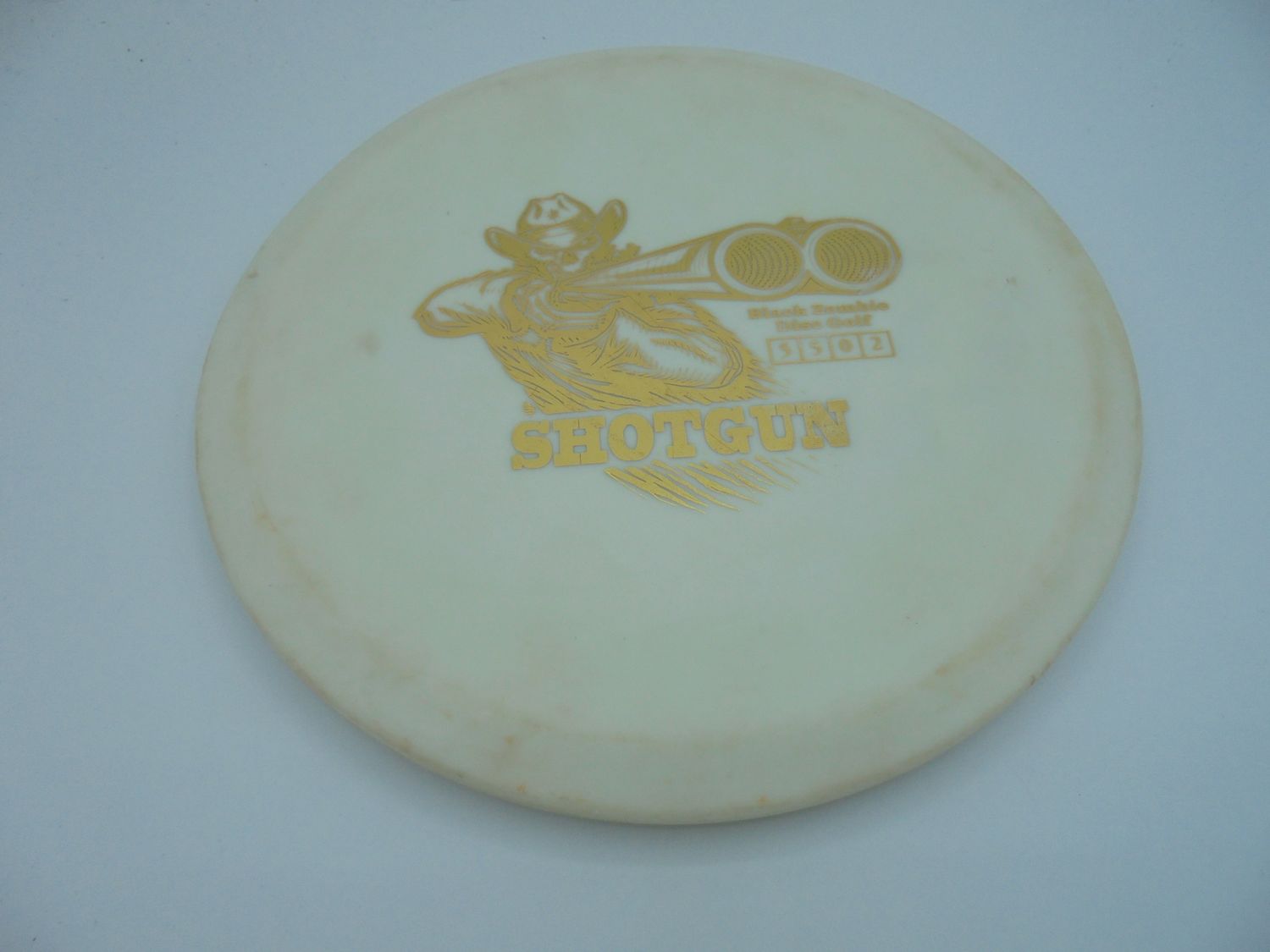 Black Zombie Disc Shotgun White Base Plastic 180g -PP