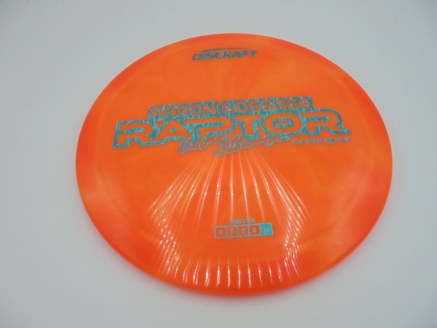 Discraft Z Swirl Raptor Orange Aaron Gossage 174g -DS