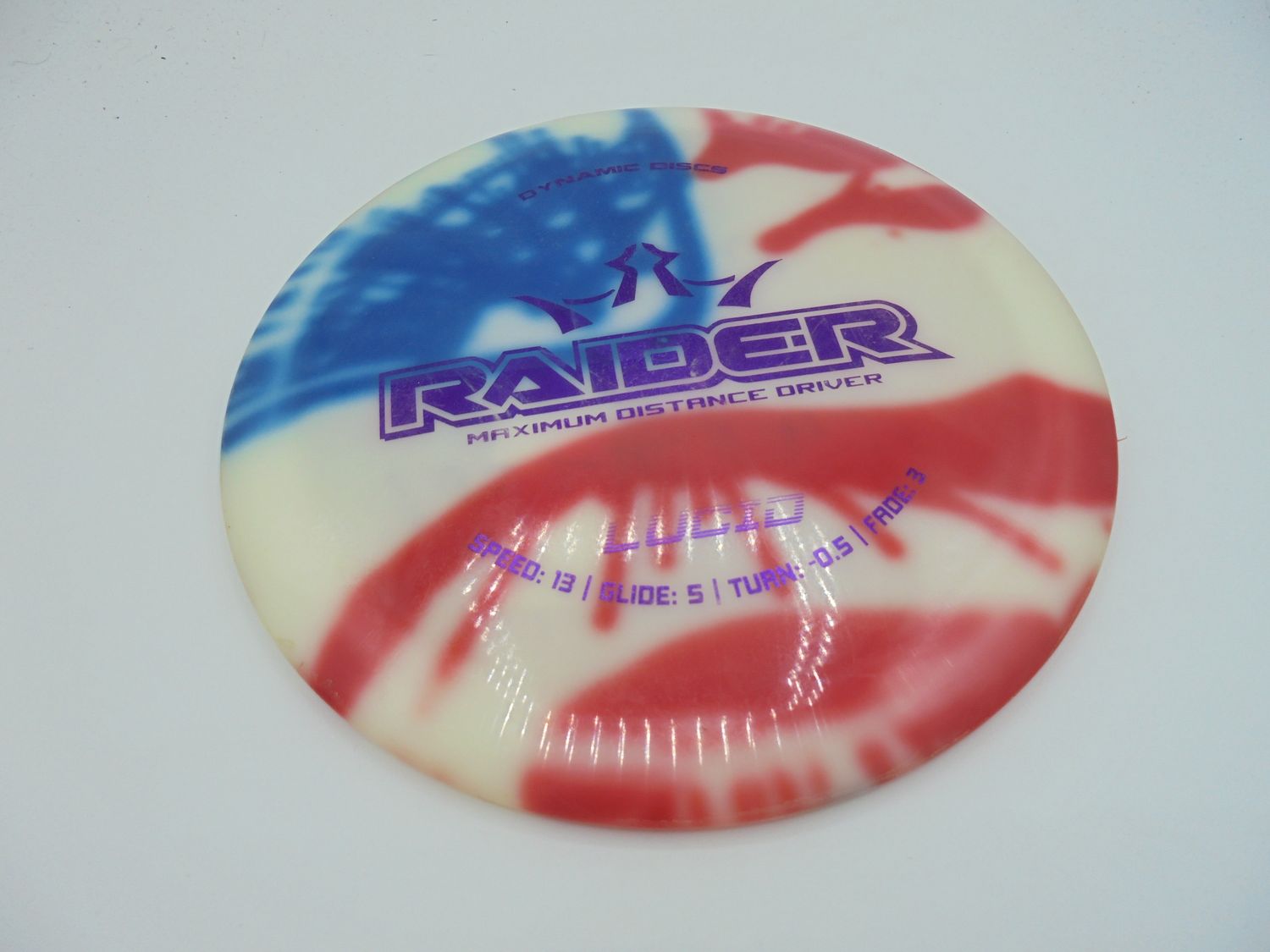 Dynamic Discs Lucid Flag Dyed Raider 176g -AH