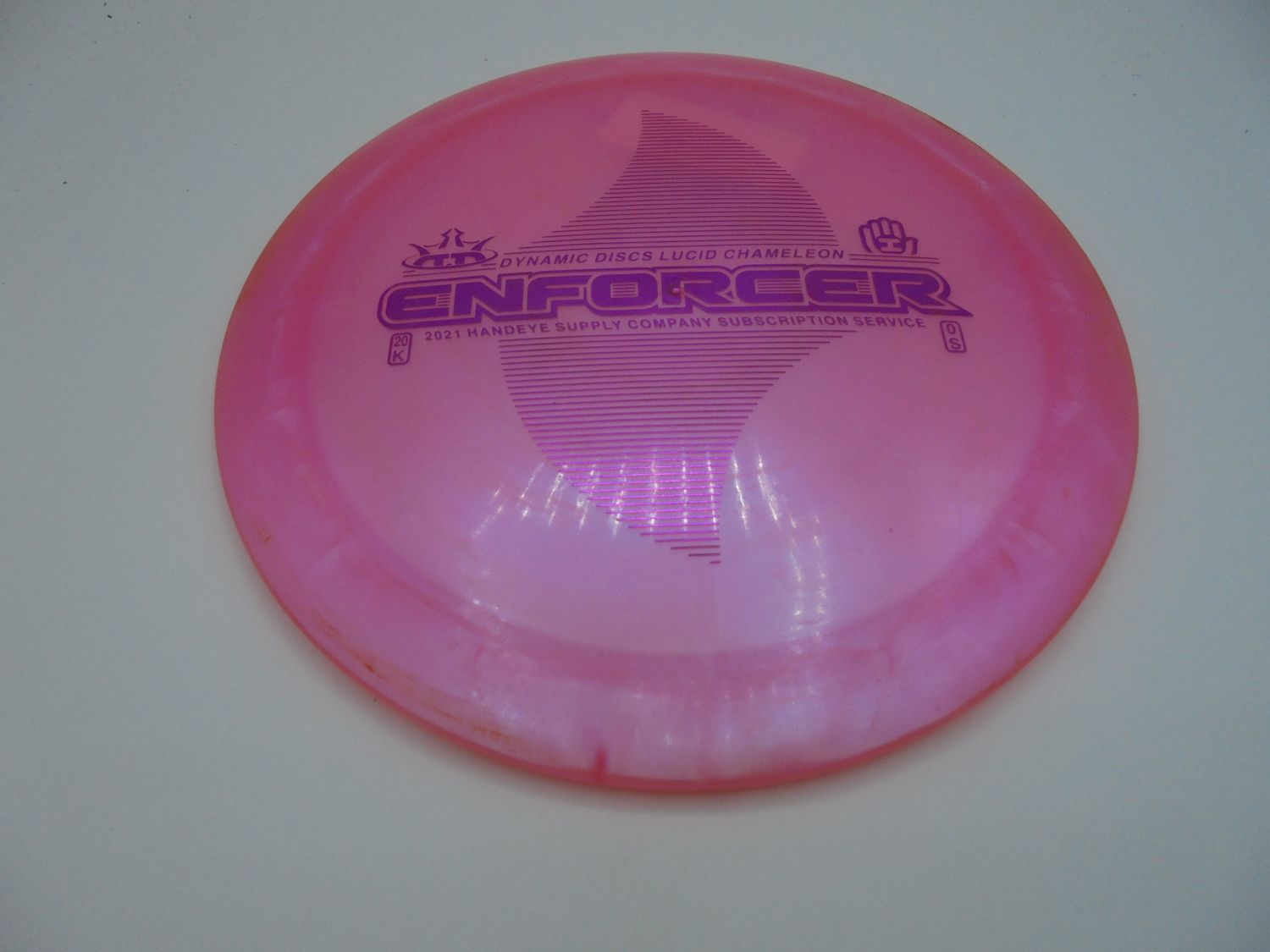 Dynamic Discs Lucid Chameleon Enforcer Pink 174g -JL