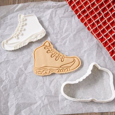 3D Printed Hiking Boot with Stamp Cookie Cutter Set