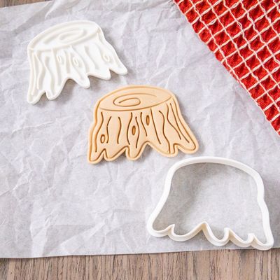 3D Printed Tree Stump with Stamp Cookie Cutter Set