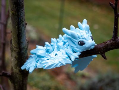3D Printed Baby Snow Dragon 