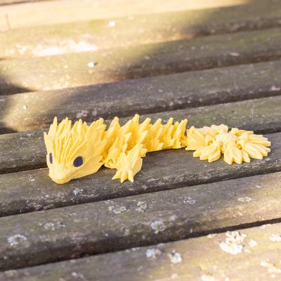 3D Printed Sunflower Dragon - Articulating, Flexi 
