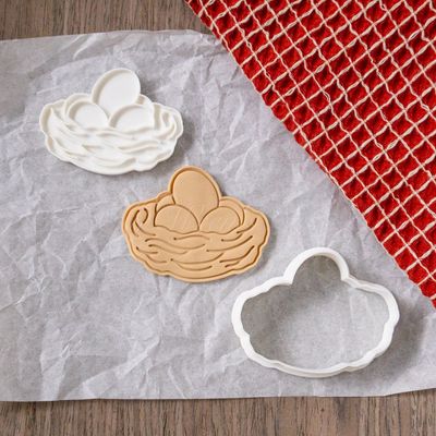 3D Printed Eggs in Nest with Stamp Cookie Cutter Set