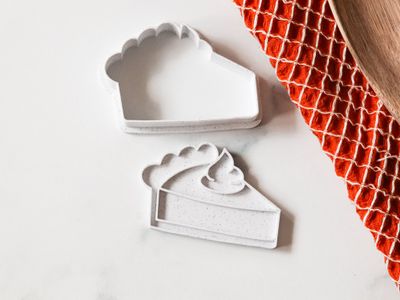 3D Printed Pumpkin Pie with Stamp Cookie Cutter Set