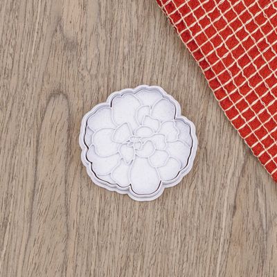 3D Printed Marigold Flower with Stamp Cookie Cutter Set