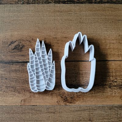 3D Printed Super Spiky Succulent Stamp Cookie Cutter Set