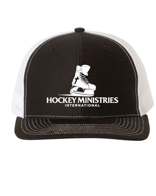 Richardson Trucker Cap Black White