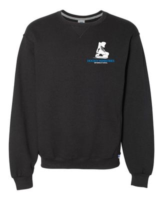 Russell Crewneck Black Logo 2 (Unisex)