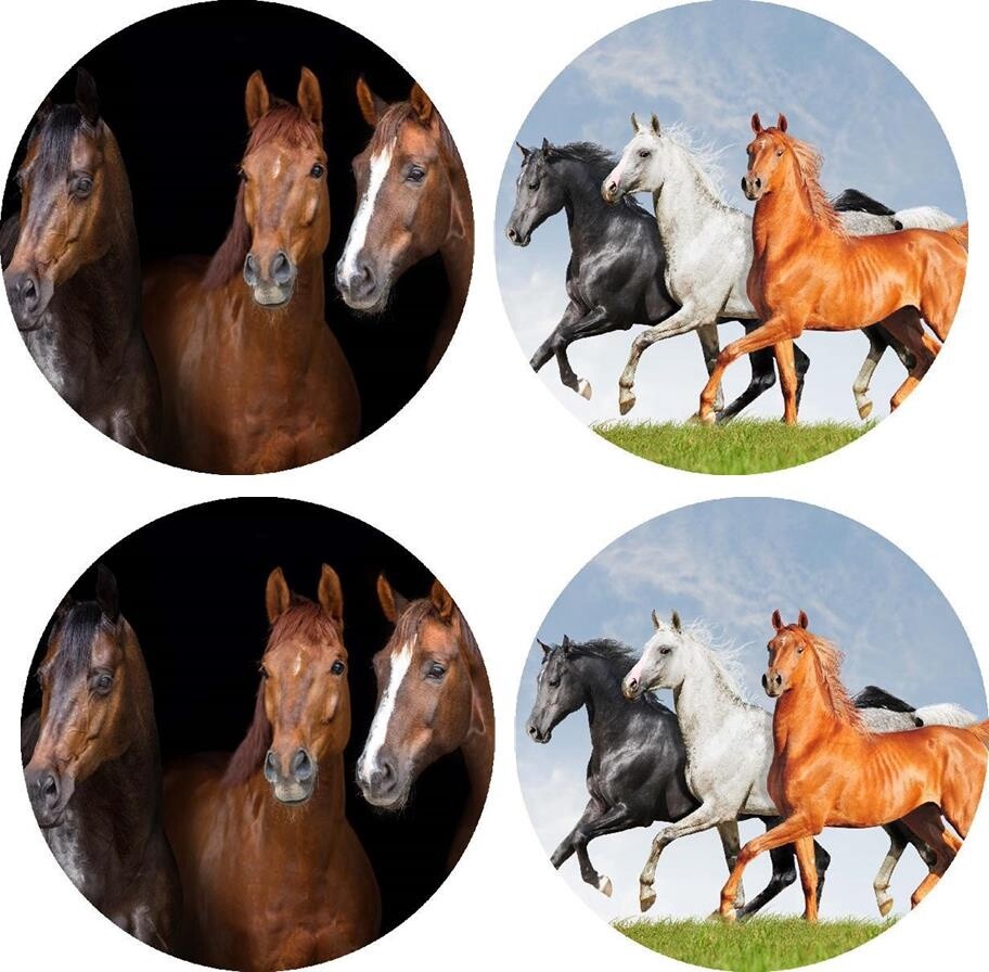 Coasters – Horses 2 Designs, Set of 4