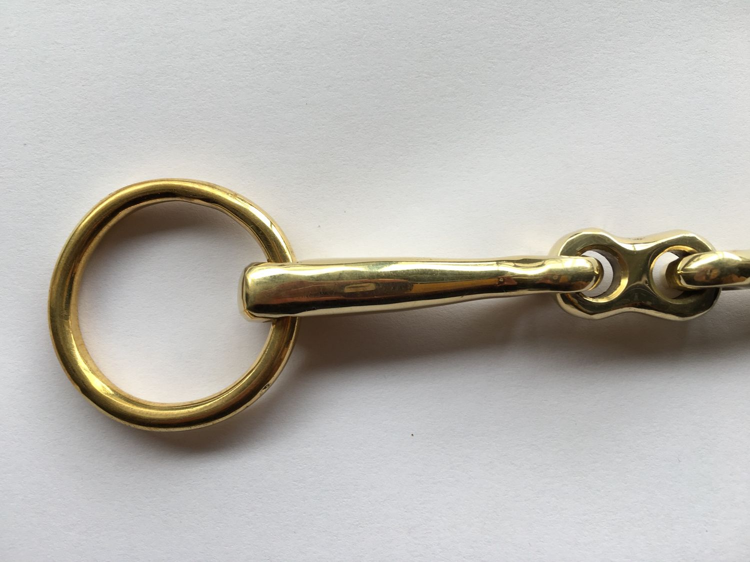Loose Ring with French Link, Colour: Brass, Size: 3&quot;