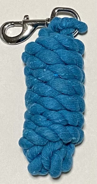 Cotton Lead Rope, Colour: Aqua
