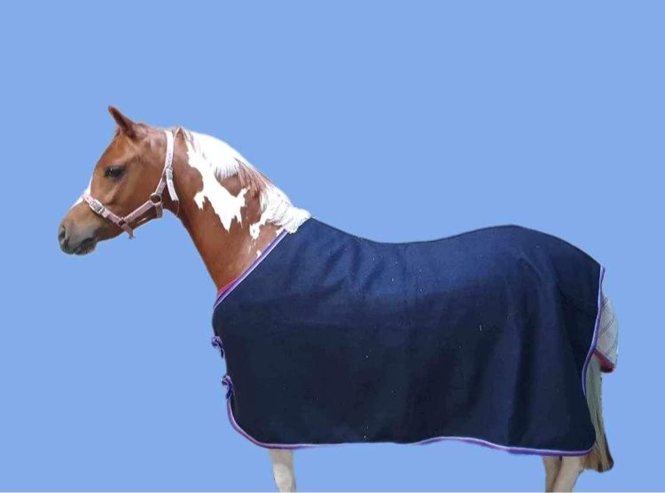 PP Wool Rug, Colour: Navy, Size: 2&#39;9&quot;