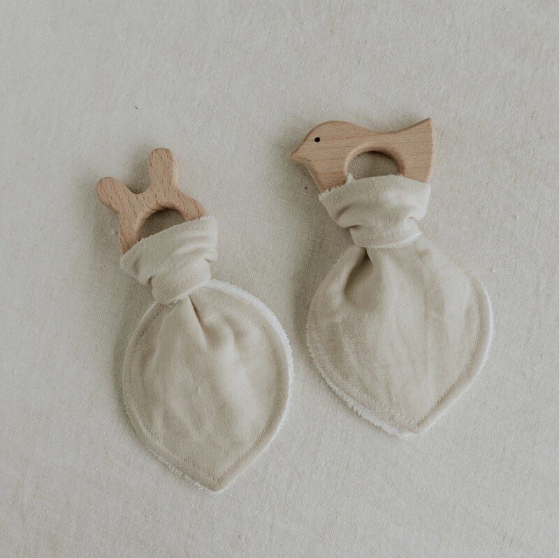 Baboo Baby Boutique | Linen &amp; Wood Teether