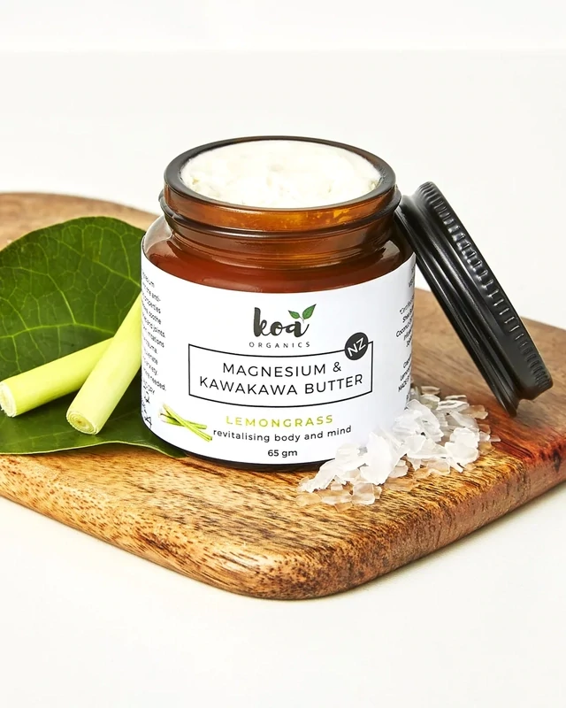 Koa Organics | Magnesium &amp; Kawakawa Butter with Lemongrass
