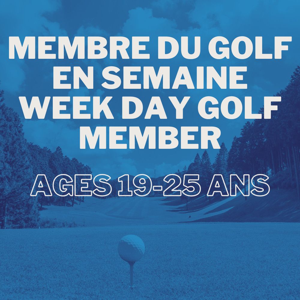 Golf Member - Weekday (19-25 Years Old)