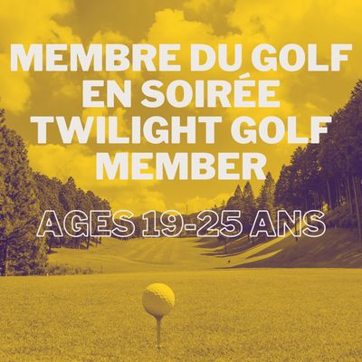 Golf Member - Twilight (19-25 Years Old)