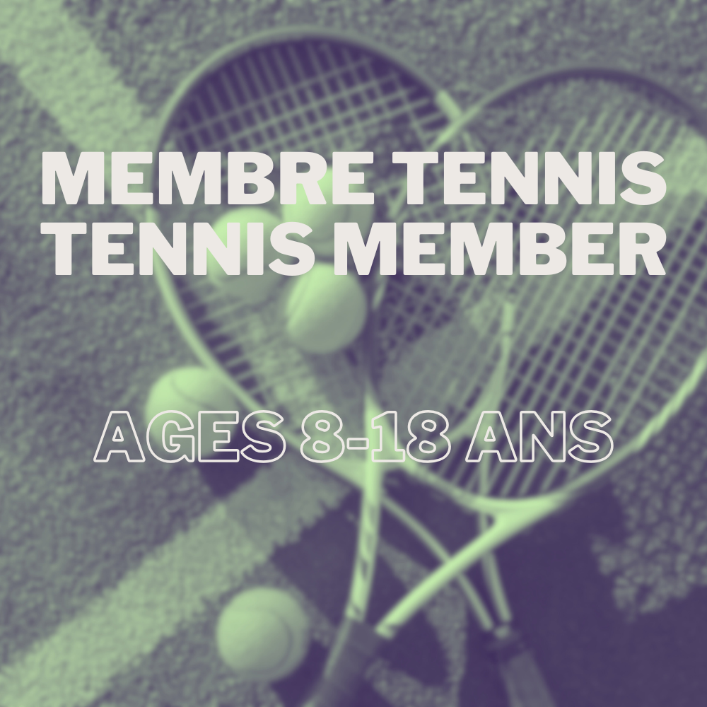 Membre du tennis (8-18 ans)