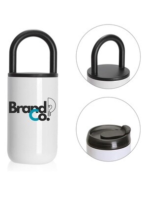 13oz TUMBLER WITH HANDLE AND LID