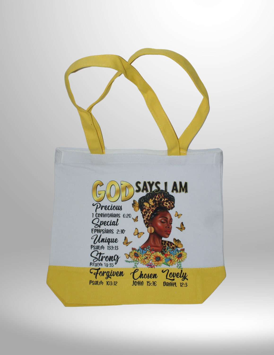 "Good Say" Yellow Two-Toned Tote