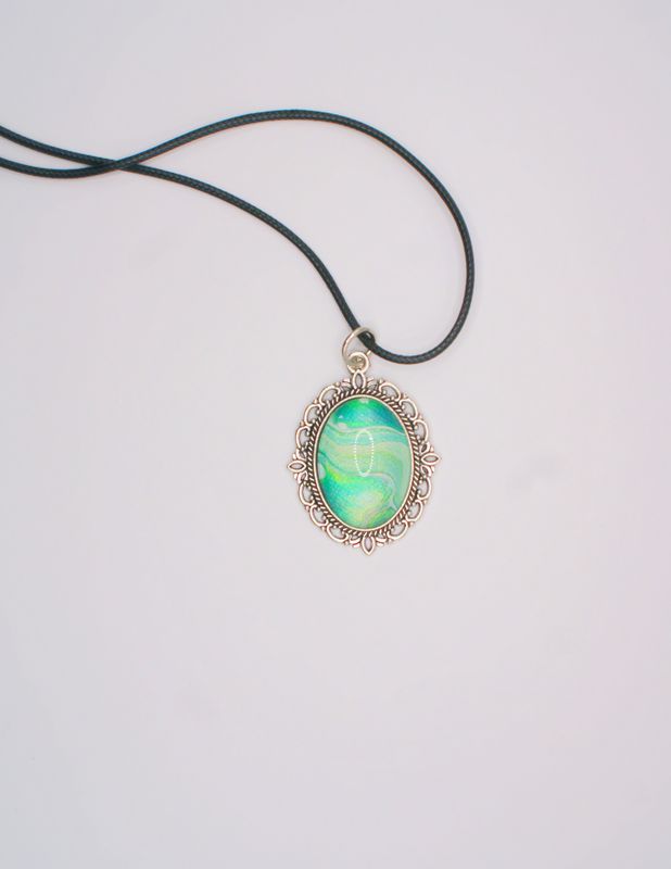 Blue and Green Antique Pendant