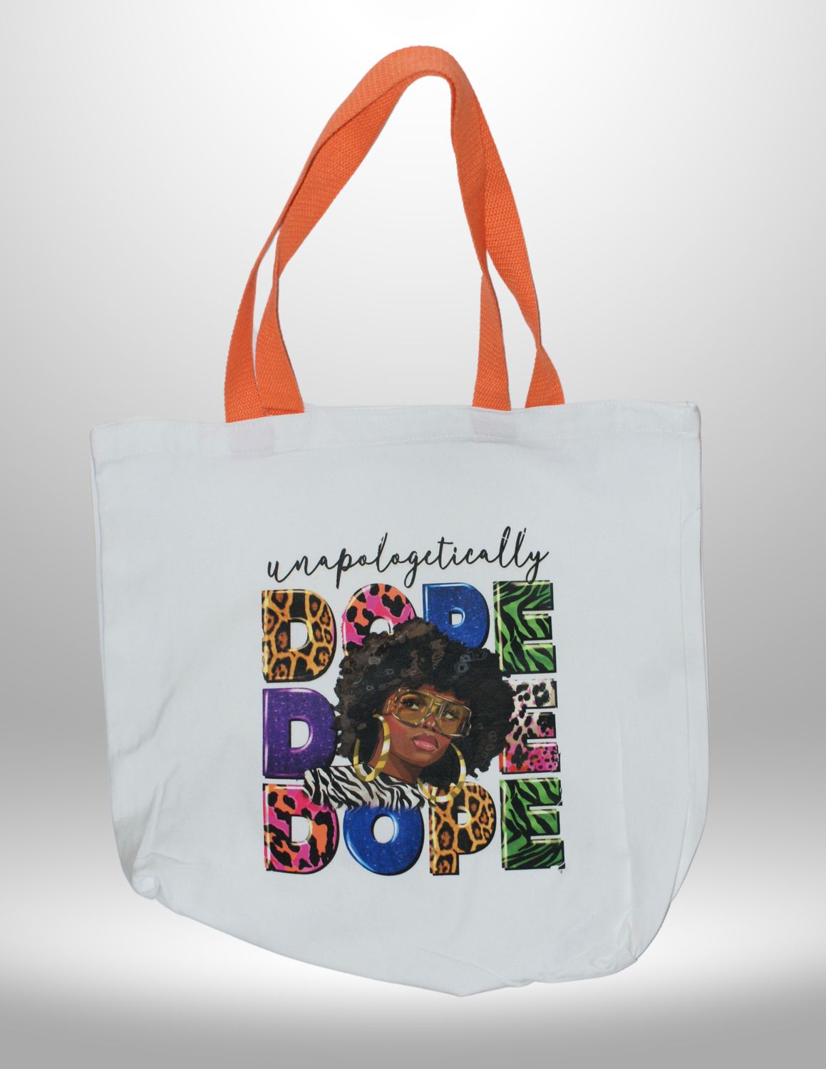 Canvas Tote Bag-Orange-Unapologetically Dope