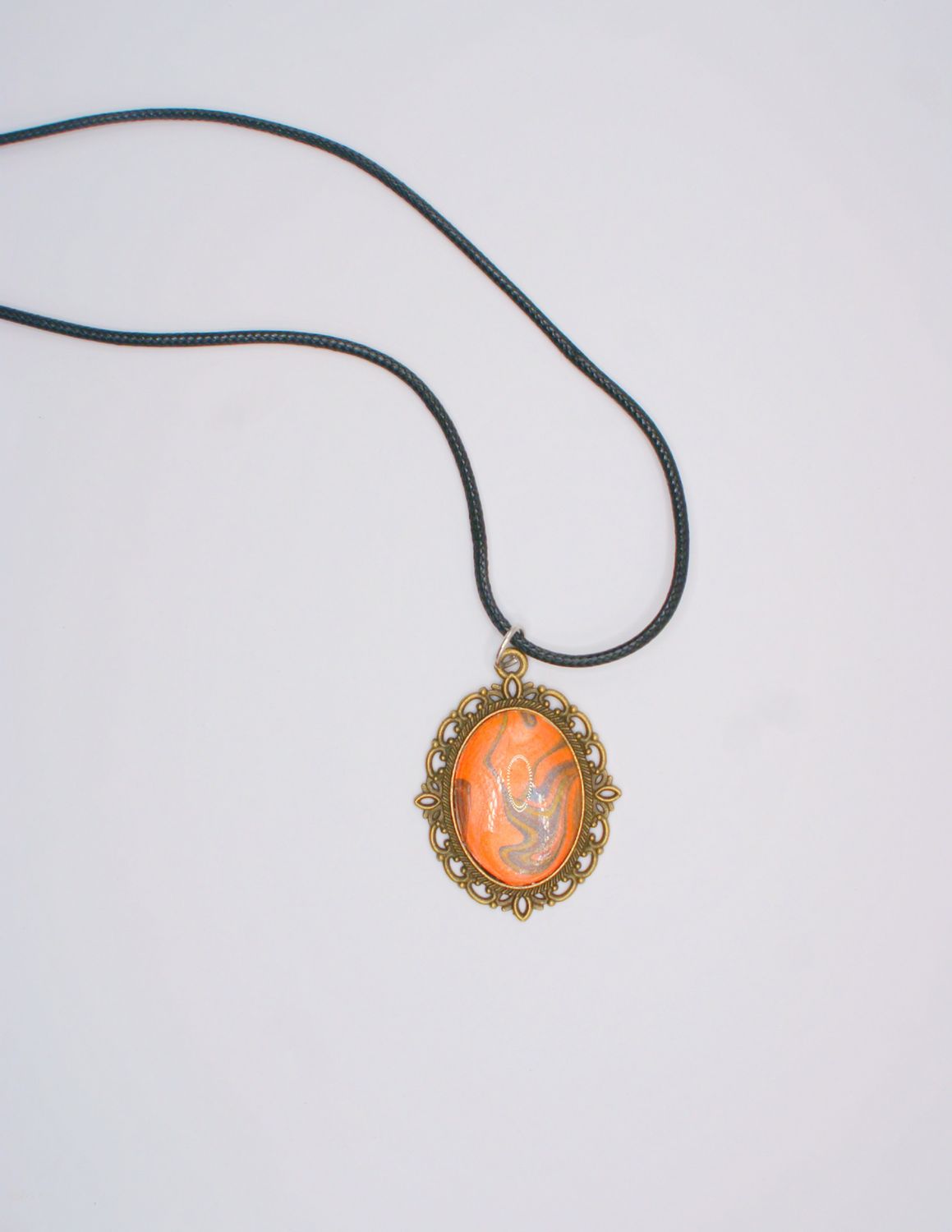 Orange and Brown Antique  Pendant