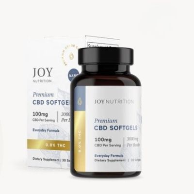 Everyday Formula Premium CBD Softgels - 100 mg 100 mg everyday CBD softgels product image with box
