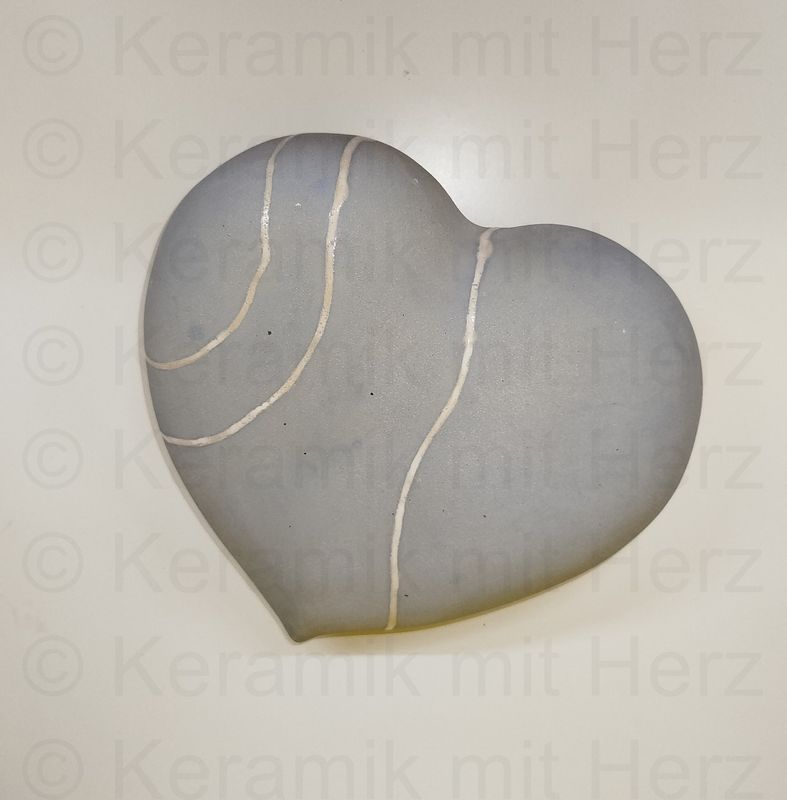 Steinherz aus Keramik 50