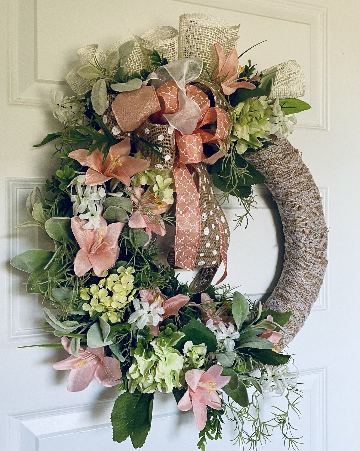 Pink Day Lillie Wreath