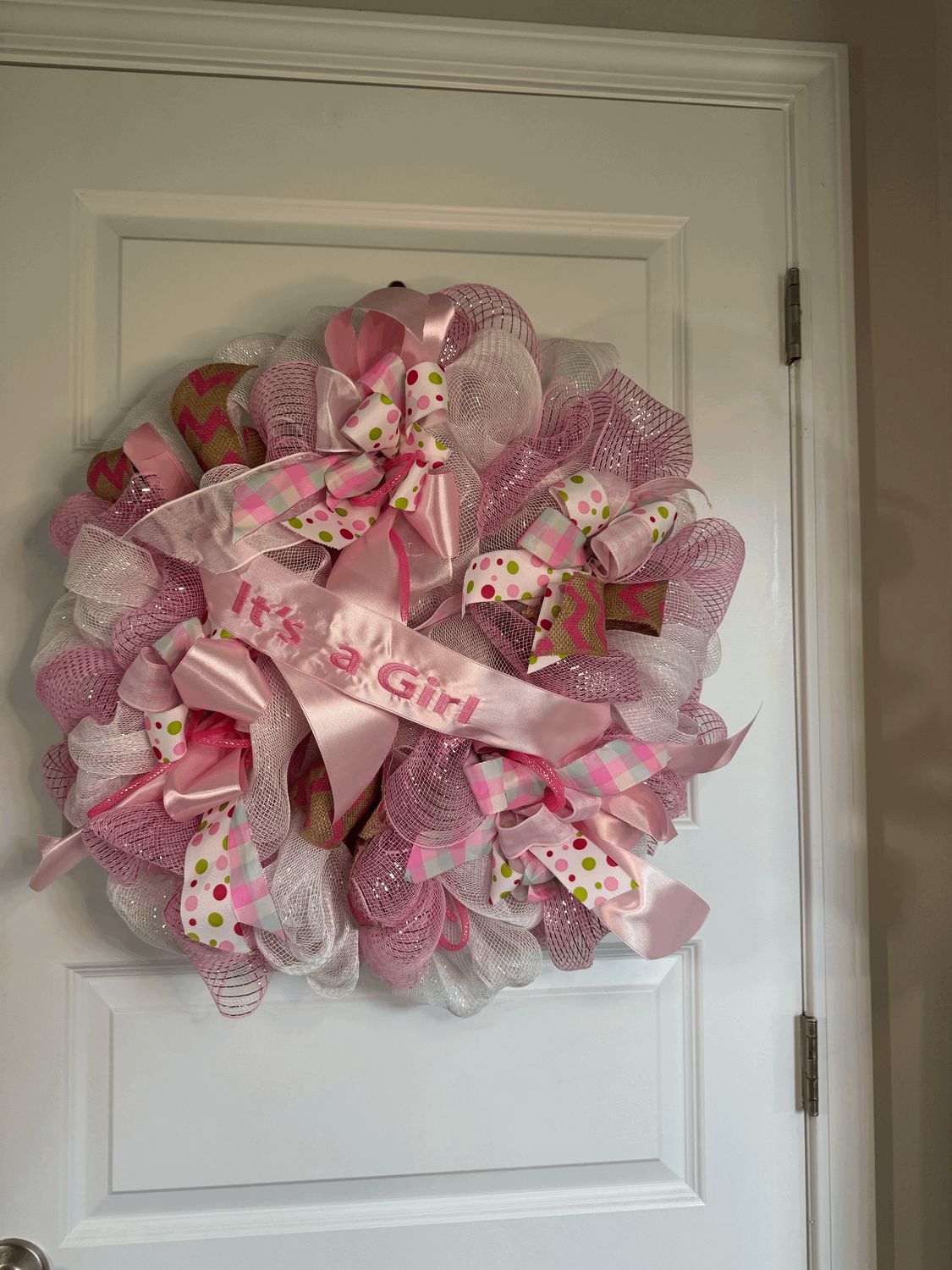 &quot;It&#39;s a GIRL&quot; wreath