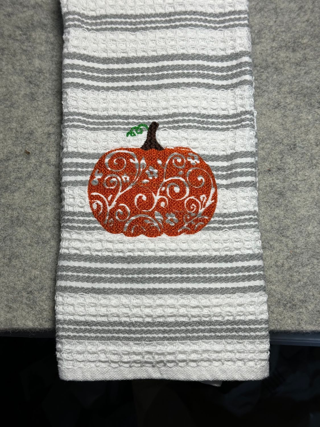 Pumpkin Waffle Towel