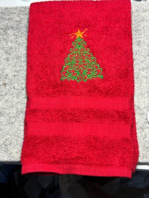 Christmas Tree hand towel