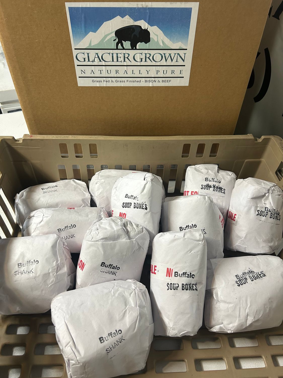 Bison Soup Bone/ Shank Combo Pack - 20 lbs -  $284.40