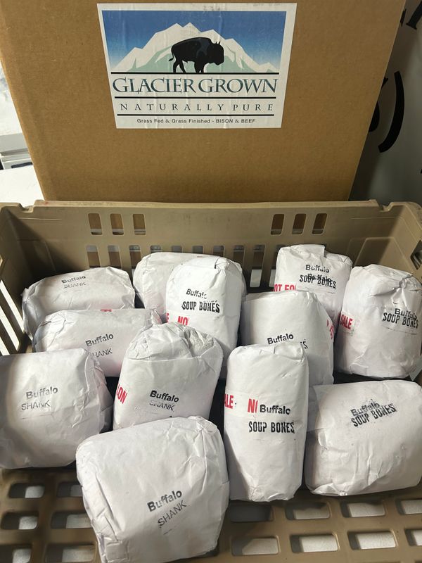 Bison Soup Bone/ Shank Combo Pack - 20 lbs -  $284.40