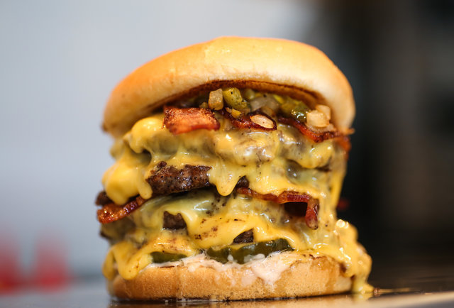 Bison & Beef Burger Combo  - 25 lbs:  12 lbs of ground bison and 13 lbs of ground  beef - $354.50