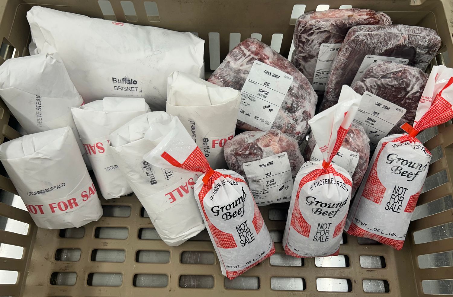 Bison & Beef Small Combo - average 20 lbs - approx. 10 lbs of beef and 10 lbs of bison