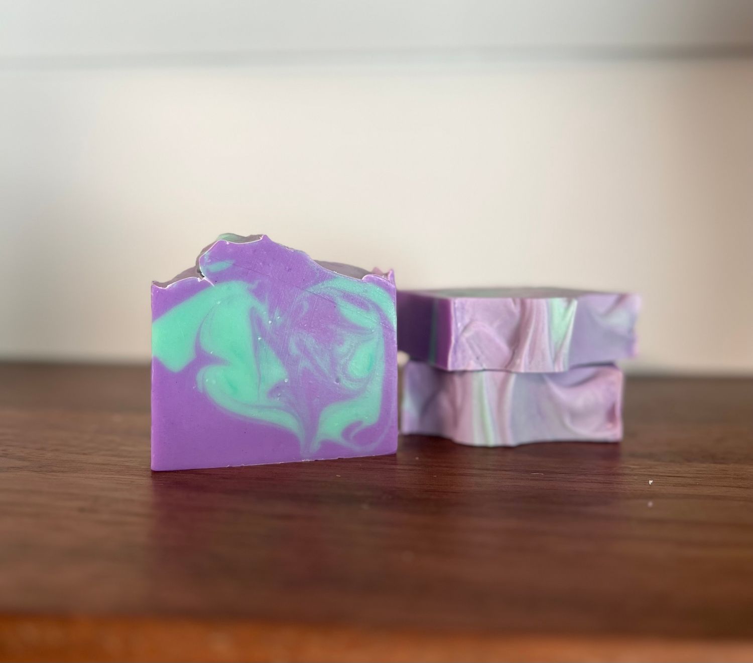 Purple Soap with Turquoise Swirl