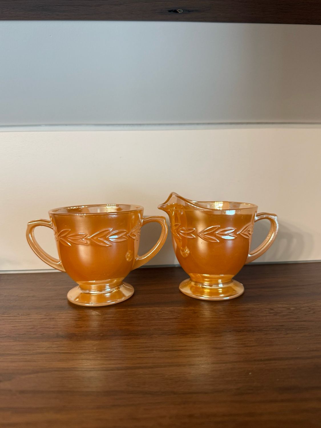 Hand-poured Candle: Pumpkin and Peach Lustre Set
