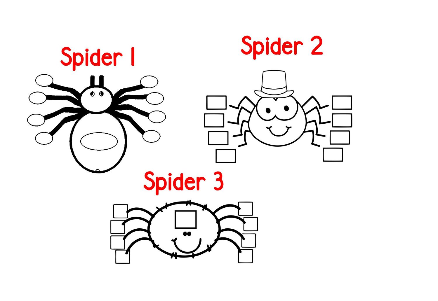 Wooden block spider stamps 