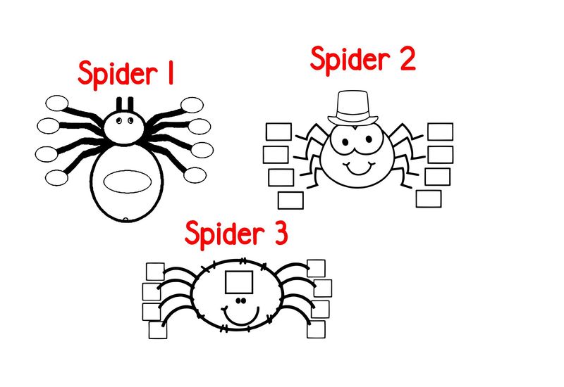 Wooden block spider stamps 