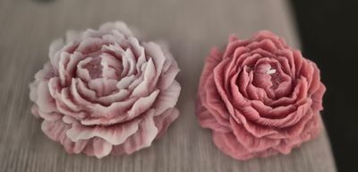 Large Rose Candle