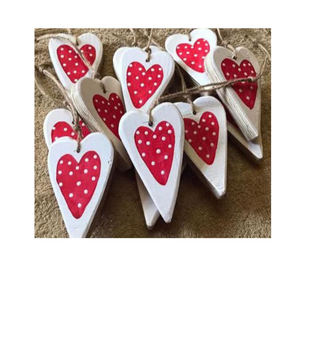 Long Wooden Hearts