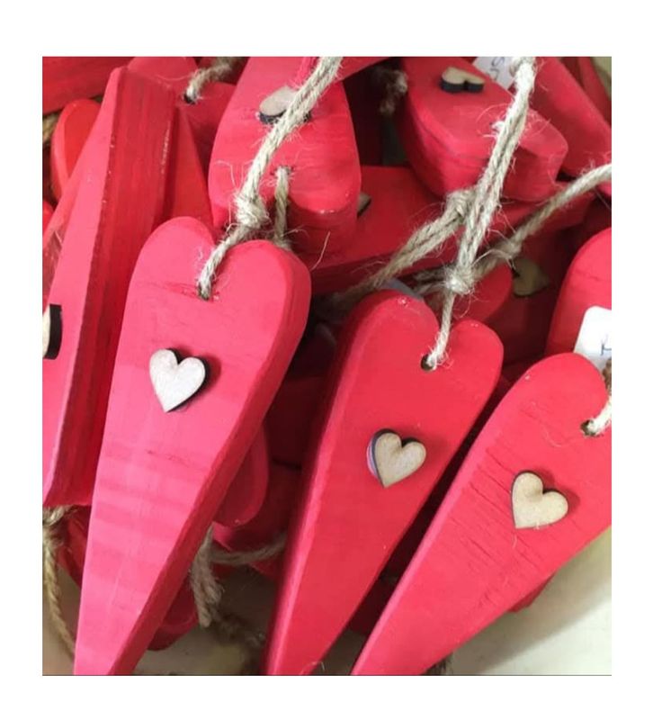 Long Red Hearts