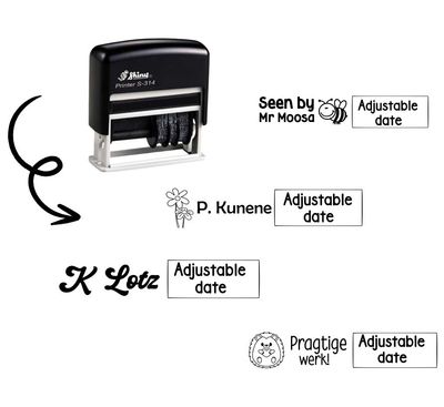 26x10mm In-Line Date Stamps