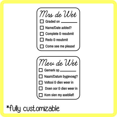 Checklist Stamp - 2