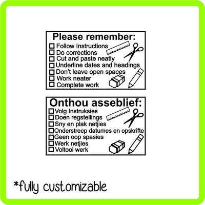 Checklist Stamp - 5