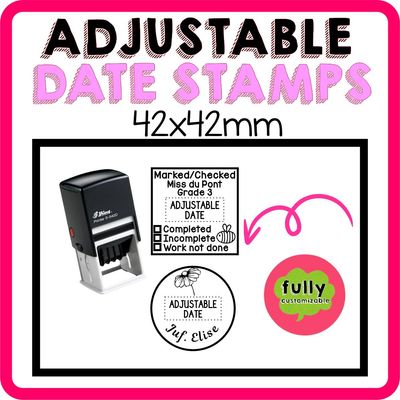 42x42mm Date Stamps